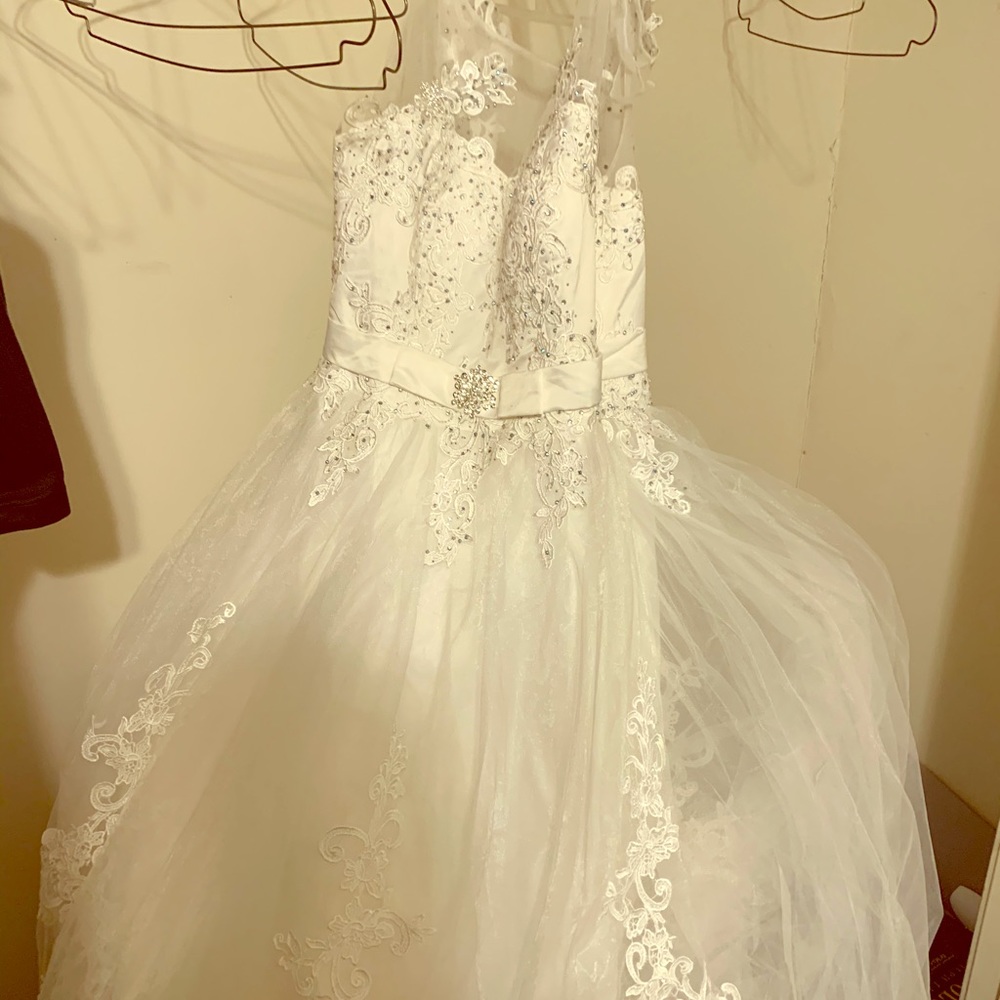 Cathedral ball gown wedding dress